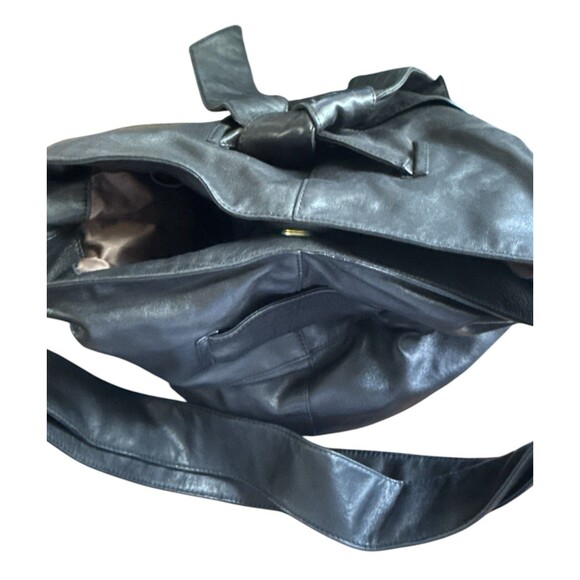 Vintage KOOBA  Large Soft Lambs Leather Shoulder Tote Boho Bag Carryall - Picture 5 of 8